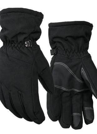 Перчатки зимние сенсорные softshell (l-xl) чёрный