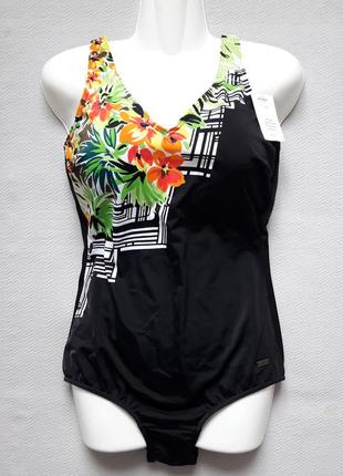 Мегакрутой злитий купальник у квітковий принт naturana