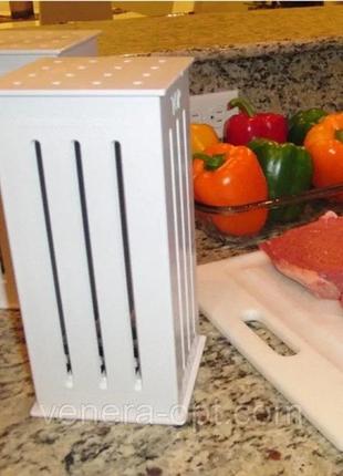Пристрій для швидкого нанизування шашлику, форма для настромлення м'яса на шашлик brochette express2 фото