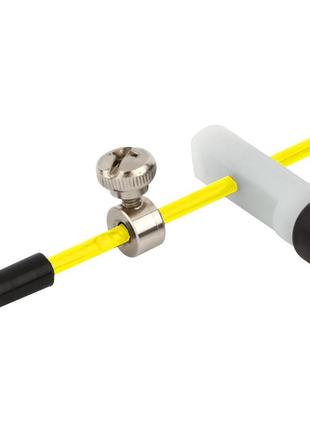 Скакалка тренировочная спортивная скоростная powerplay 4202 ultra speed rope желтая (2,9m.) dm-114 фото