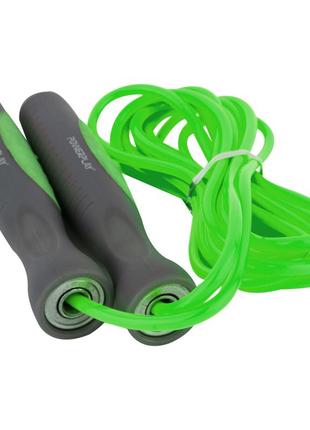 Скакалка тренировочная спортивная powerplay 4204 classic jump rope зеленая (2,7m.) dm-119 фото