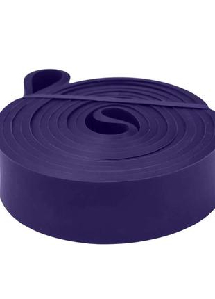 Еспандер-петля спортивний тренувальний еластична стрічка гумка для фітнесу u-powex (16-39kg) purple dm-118 фото