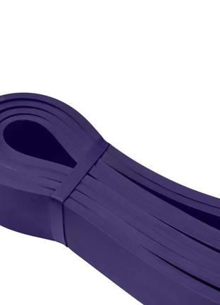 Еспандер-петля спортивний тренувальний еластична стрічка гумка для фітнесу u-powex (16-39kg) purple dm-119 фото