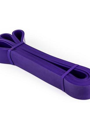 Еспандер-петля спортивний тренувальний еластична стрічка гумка для фітнесу u-powex (16-39kg) purple dm-116 фото