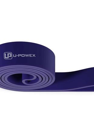 Еспандер-петля спортивний тренувальний еластична стрічка гумка для фітнесу u-powex (16-39kg) purple dm-1110 фото