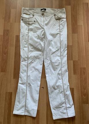 Котоновые штаны/ белые штаны на лето джинсы ботал1 фото