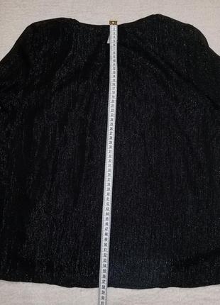 Красивая вечерняя нарядная чёрная женская блестящая блузка. блуза6 фото