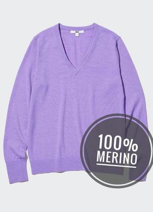 Джемпер из шерсти мериноса uniqlo.