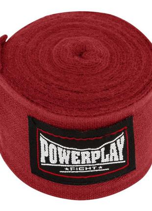 Бинти для боксу спортивні боксерські для занять єдиноборствами powerplay 3046 червоні (4,5 м) dm-11
