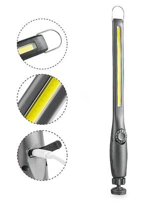 Аккумуляторный фонарь bailong bl 821 с магнитной подвеской jw 821 6984