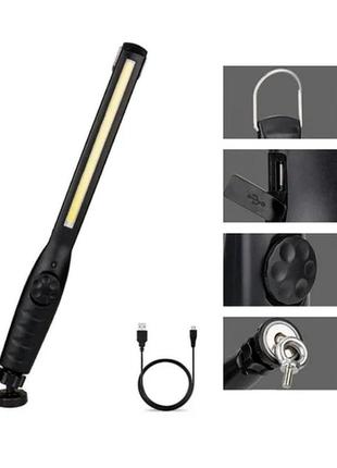 Аккумуляторный фонарь bailong bl 821 с магнитной подвеской jw 821 6984