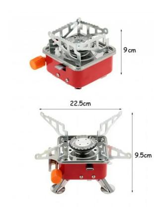 Портативная туристическая газовая плита с пьезоподжигом el-k-2028 фото