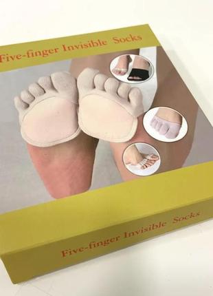 Жіночі напівноски з пальцями для стоп five-finger invisible socks ly-3985 фото