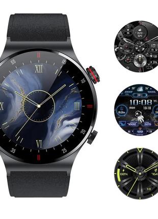 Розумний наручний годинник для чоловіків. смарт годинник чоловічий, чорний android/ios, nfc5 фото