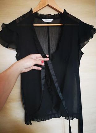 Блузка, кофта atmosphere с атласным поясом-лентой