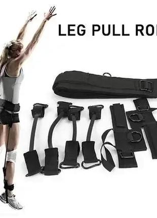 Универсальный тренажер сопротивления для прыжков, для упражнений мышц ног, спины и ягодиц, эспандер для ног5 фото