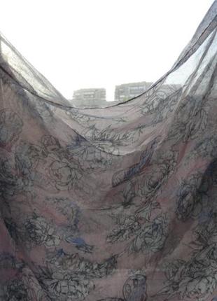 Легкий летний шарф-снуд труба