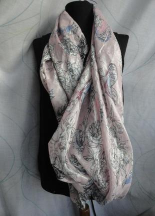 Легкий летний шарф-снуд труба
