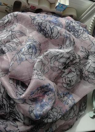 Легкий летний шарф-снуд труба