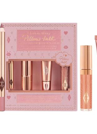 Набор для губ и лица charlotte tilbury pillow talk beautifying lip & cheek secrets set