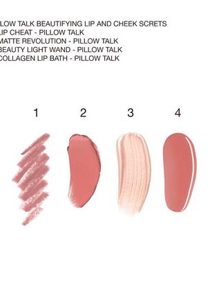 Набір для губ та обличчя charlotte tilbury pillow talk beautifying lip & cheek secrets set2 фото