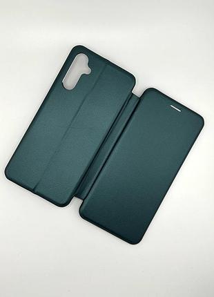 Чехол книжка для samsung a14 / m14 (a145 / m146) изумрудный
