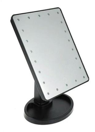 Сенсорное зеркало с подсветкой 22led квадратное1 фото
