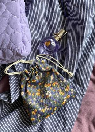 Органайзер для прикрас, резинок, заколок з тканини бежевого кольору