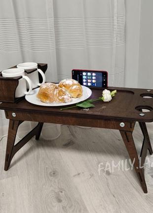 Столик-поднос для завтраков, столик для тв, столик для пк, столик для ноутбука8 фото