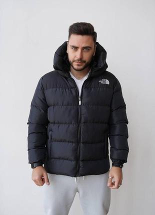 Куртка the north face чорная