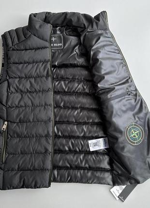 Жилет stone island new чорний2 фото