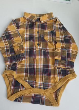 Сорочка, боді, сорочка-боді, сорочка у клітинку, жовта сорочка,