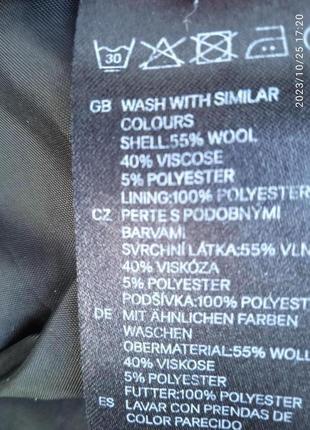Шикарные брюки палаццо, 55% шерсть h&m7 фото
