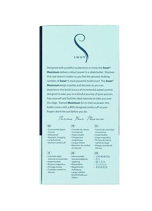 Вибропуля swan maximum + comfy cuff blue 10