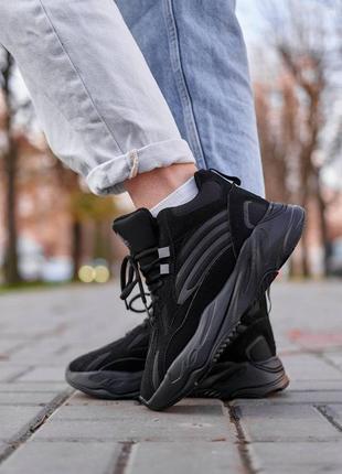 Женские кроссовки adidas yeezy boost 700 v2 black скидка sale / smb8 фото