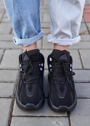 Женские кроссовки adidas yeezy boost 700 v2 black скидка sale / smb2 фото