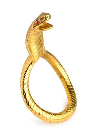 Эрекционное кольцо master series cobra king golden cock ring