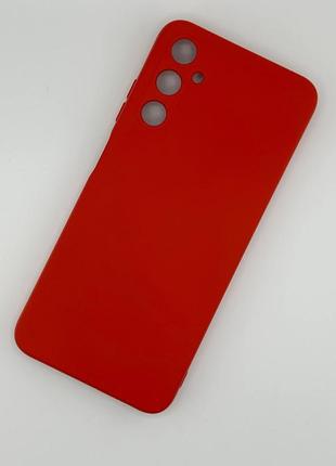 Силиконовый чехол для samsung a05s (a057) красный soft silicone case full (бампер)