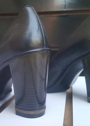 Кожаные женские туфли fiore gold3 фото