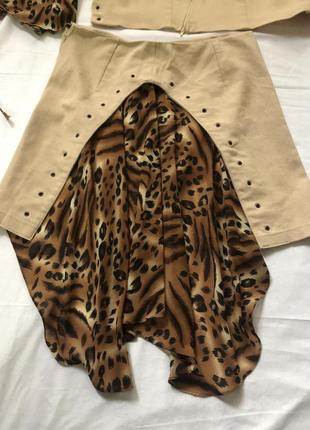 Двійка спідниця та піджак екзотична модель