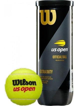 М'ячі тенісні wilson us open xd 3 ball wrt106200 (3 шт.)