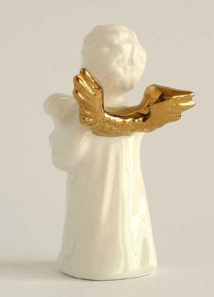 Статуэтка ангелок с арфой, фарфор, goebel, germany4 фото
