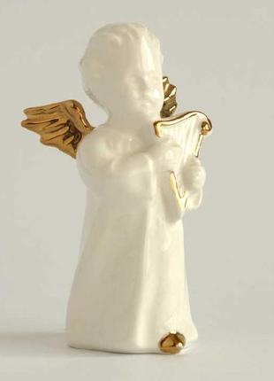 Статуэтка ангелок с арфой, фарфор, goebel, germany5 фото