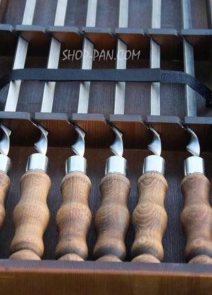 Набір шампурів в дерев'яній коробці "сотник" з гравіюванням7 фото