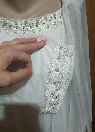 Платье с кружевом стиль шебби шик