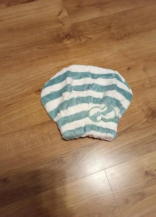 Рушник шапка чалма для сушіння волосся