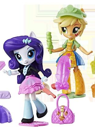 Набор 2 куклы my little pony equestria girls apple jack and rarity эквестрия эппл джек и рарити