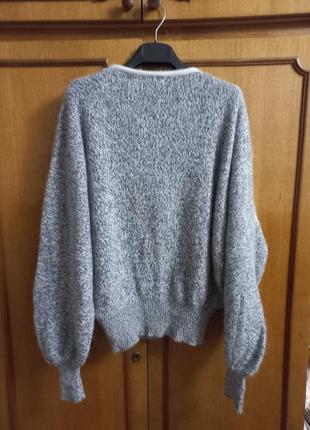 Супер мягкая кофта  1pull  италия  винтаж свитер  шерсть, ангора3 фото