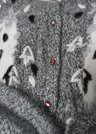 Супер мягкая кофта  1pull  италия  винтаж свитер  шерсть, ангора8 фото