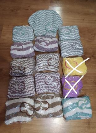 Рушник шапка чалма для сушіння волосся